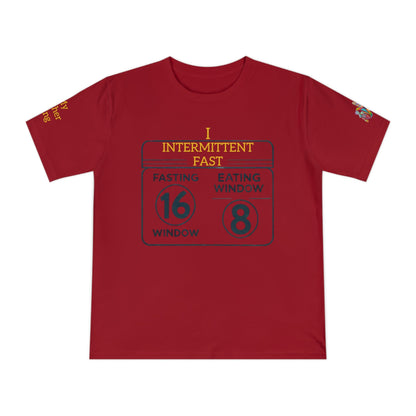 'I Intermittent Fast_16 - 8' (MHB EDITION)_100% Organic Cotton Jersey T-Shirt - My Higher Being