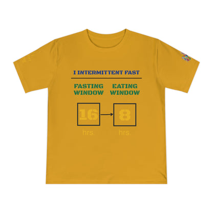 'I Intermittent Fast_16 - 8' (MHB EDITION)_100% Organic Cotton Jersey T-Shirt - My Higher Being