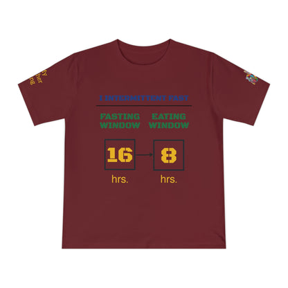 'I Intermittent Fast_16 - 8' (MHB EDITION)_100% Organic Cotton Jersey T-Shirt - My Higher Being