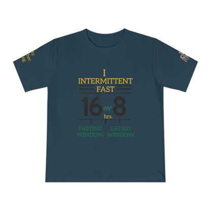 'I Intermittent Fast_16 - 8' (MHB EDITION)_100% Organic Cotton Jersey T-Shirt - My Higher Being