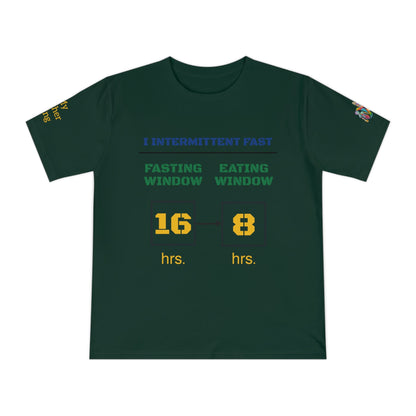 'I Intermittent Fast_16 - 8' (MHB EDITION)_100% Organic Cotton Jersey T-Shirt - My Higher Being