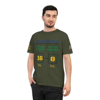 'I Intermittent Fast_16 - 8' (MHB EDITION)_100% Organic Cotton Jersey T-Shirt - My Higher Being