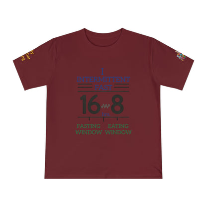 'I Intermittent Fast_16 - 8' (MHB EDITION)_100% Organic Cotton Jersey T-Shirt - My Higher Being