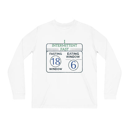 'I Intermittent Fast_18 - 6'_100% Organic Cotton Long Sleeve Tee - My Higher Being