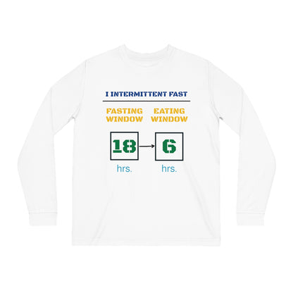 'I Intermittent Fast_18 - 6'_100% Organic Cotton Long Sleeve Tee - My Higher Being