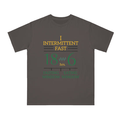 'I Intermittent Fast_18 - 6'_100% Organic Cotton T-Shirt - My Higher Being