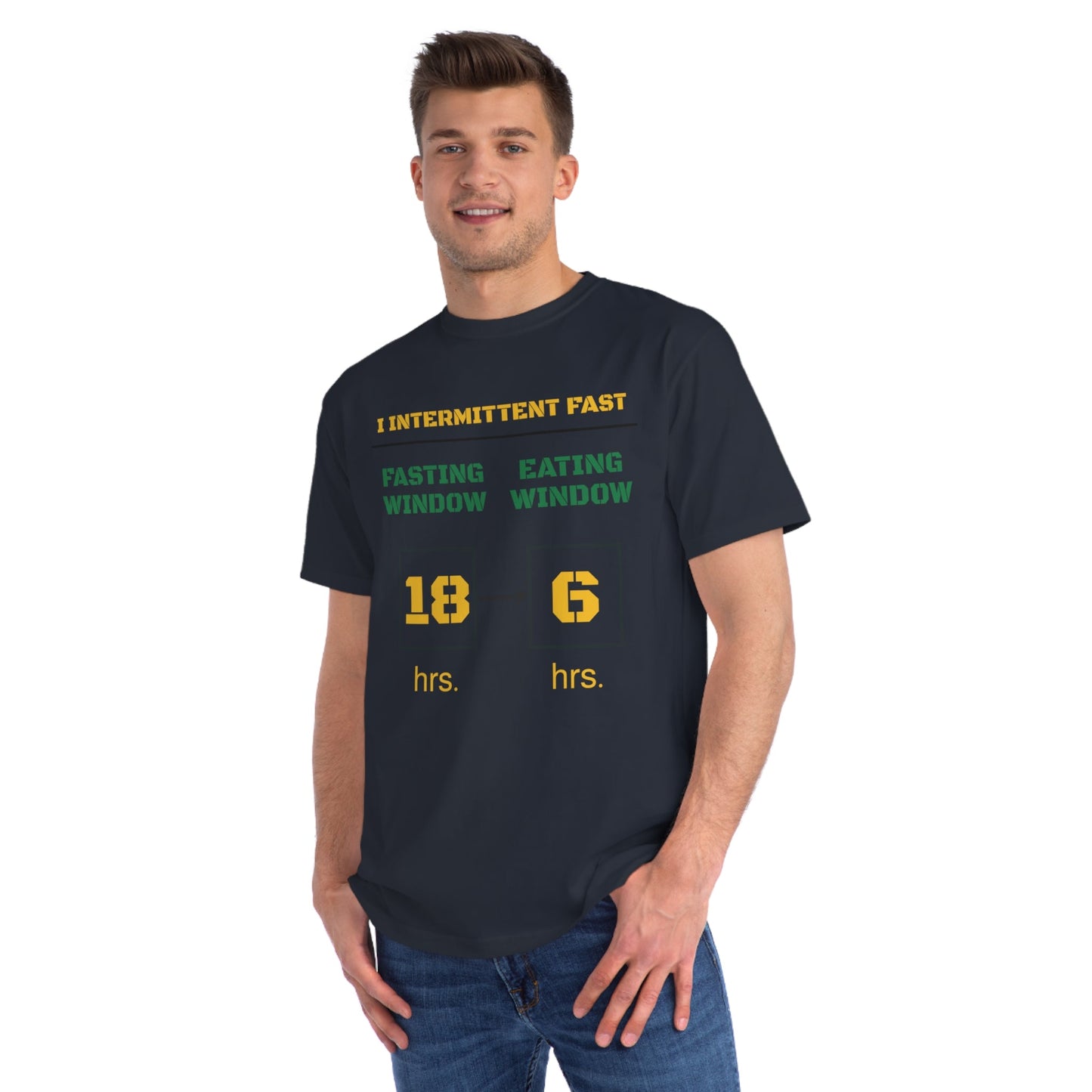 'I Intermittent Fast_18 - 6'_100% Organic Cotton T-Shirt - My Higher Being