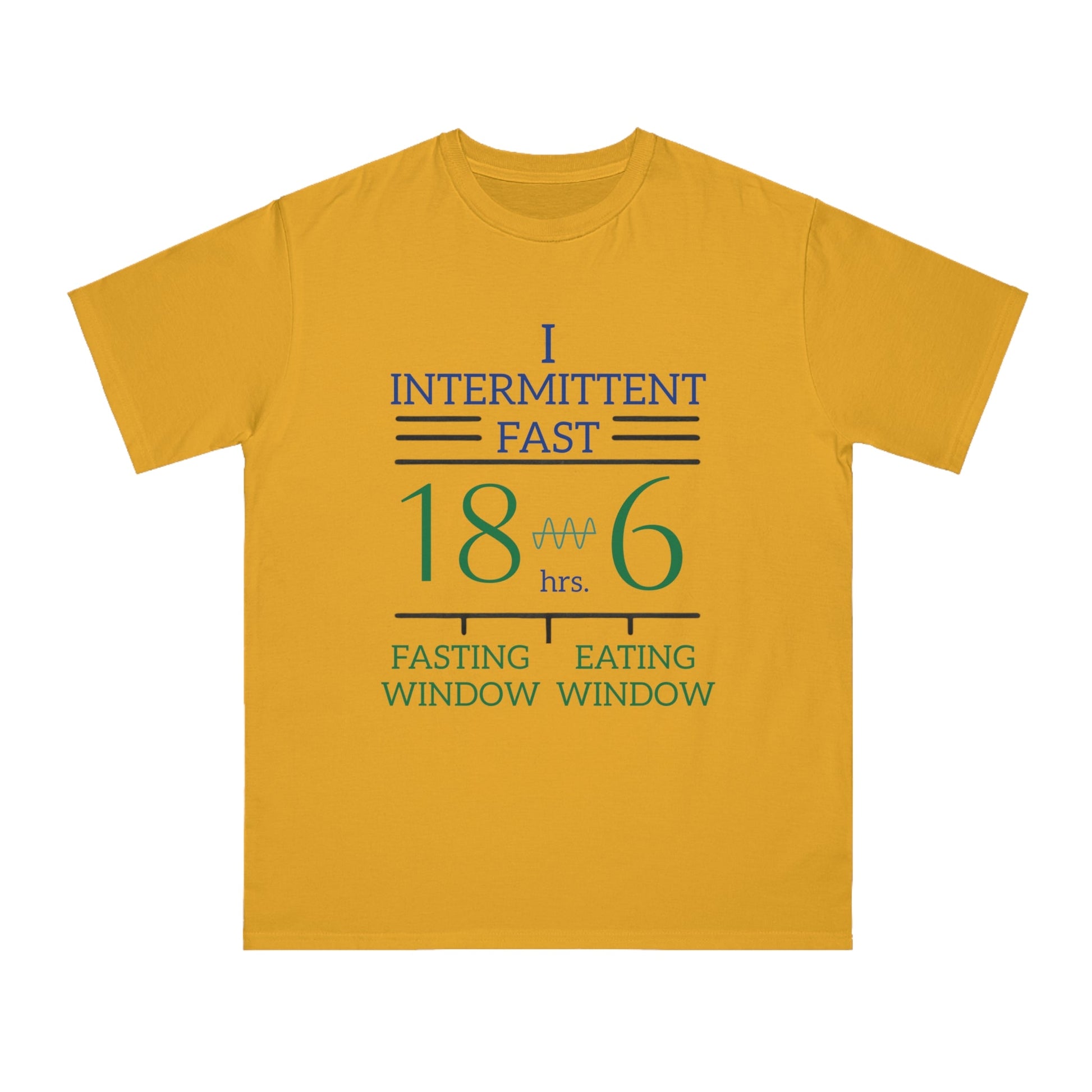 'I Intermittent Fast_18 - 6'_100% Organic Cotton T-Shirt - My Higher Being