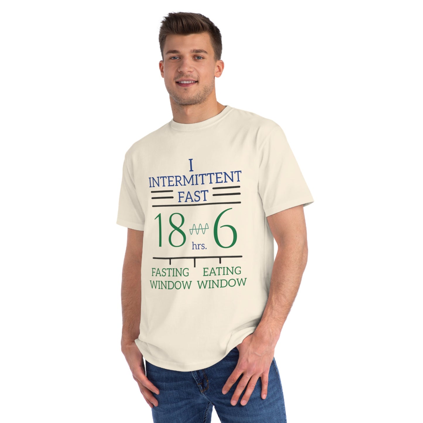 'I Intermittent Fast_18 - 6'_100% Organic Cotton T-Shirt - My Higher Being