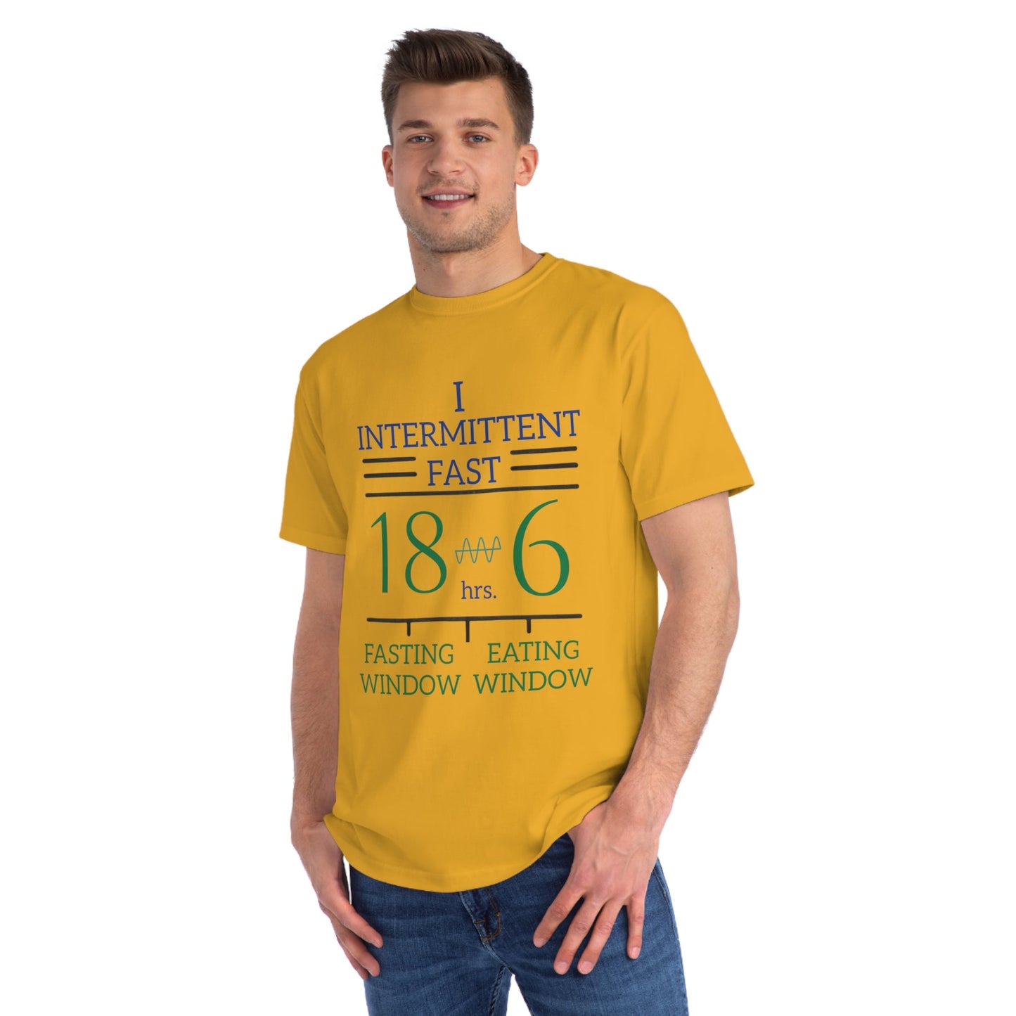 'I Intermittent Fast_18 - 6'_100% Organic Cotton T-Shirt - My Higher Being