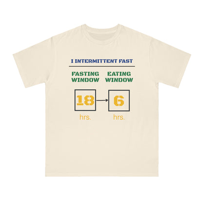 'I Intermittent Fast_18 - 6'_100% Organic Cotton T-Shirt - My Higher Being