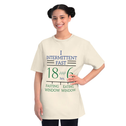 'I Intermittent Fast_18 - 6'_100% Organic Cotton T-Shirt - My Higher Being