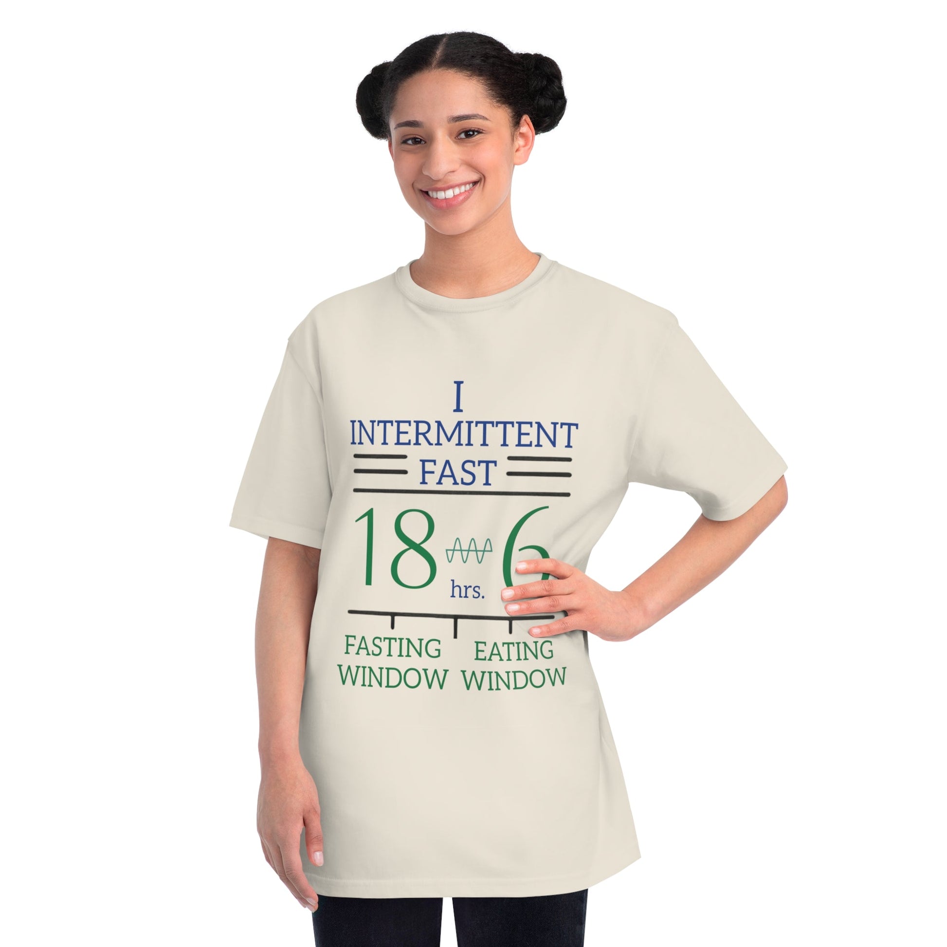 'I Intermittent Fast_18 - 6'_100% Organic Cotton T-Shirt - My Higher Being