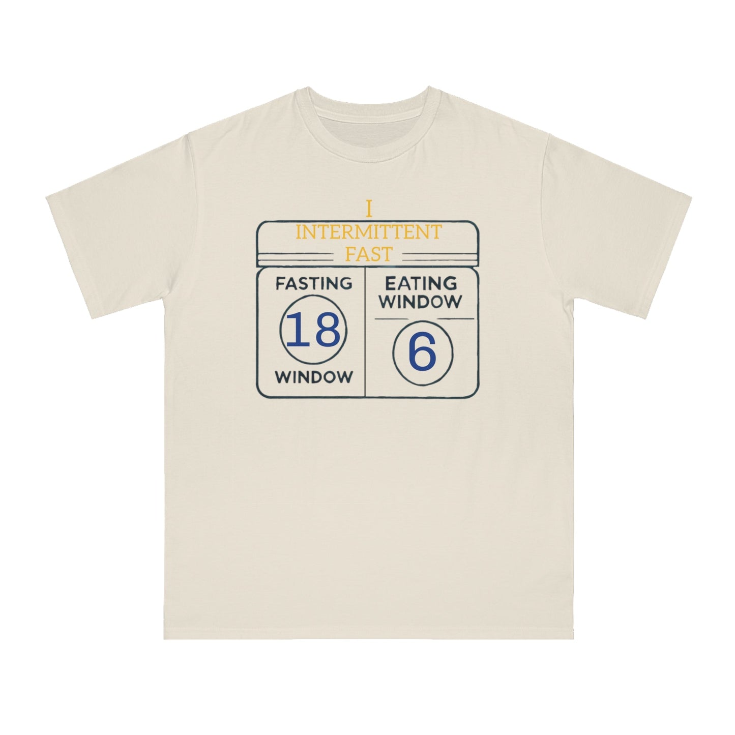 'I Intermittent Fast_18 - 6'_100% Organic Cotton T-Shirt - My Higher Being