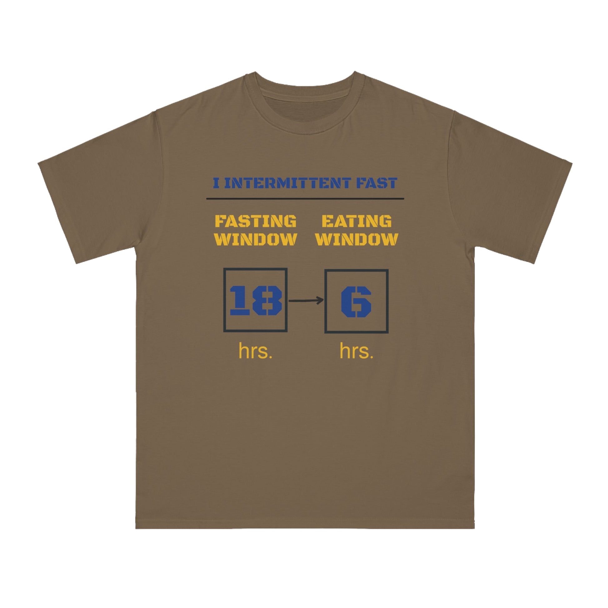 'I Intermittent Fast_18 - 6'_100% Organic Cotton T-Shirt - My Higher Being