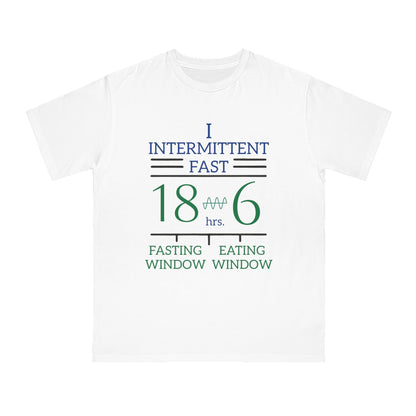 'I Intermittent Fast_18 - 6'_100% Organic Cotton T-Shirt - My Higher Being