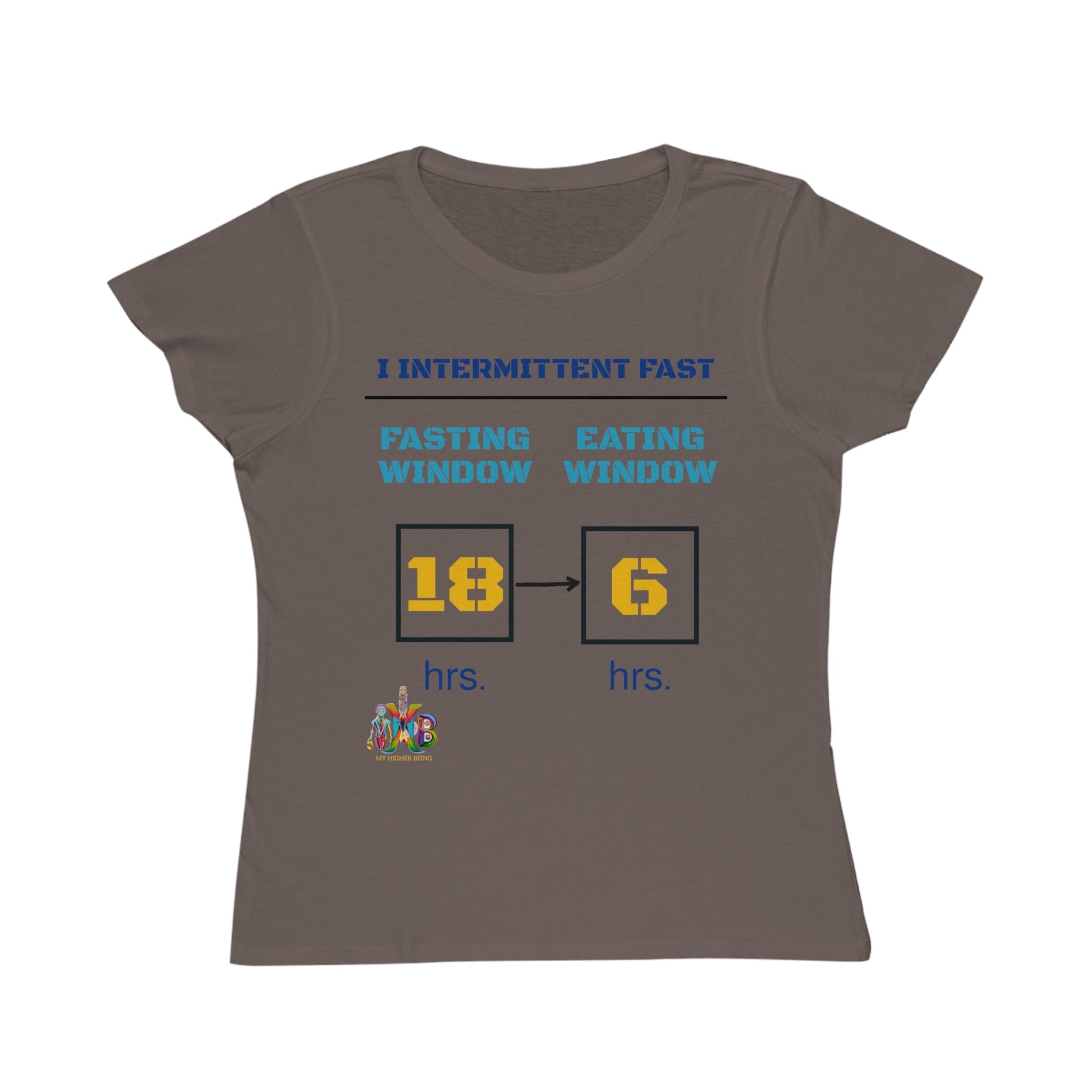 'I Intermittent Fast_18 - 6'_100% Organic Women's Classic T-Shirt - My Higher Being