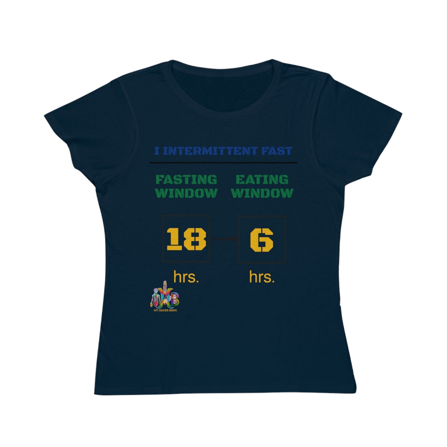 'I Intermittent Fast_18 - 6'_100% Organic Women's Classic T-Shirt - My Higher Being