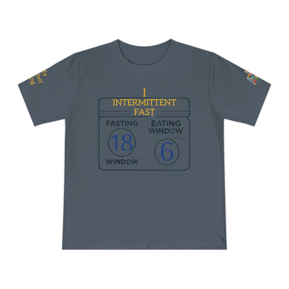 'I Intermittent Fast_18 - 6' (MHB EDITION)_100% Organic Cotton Jersey T-Shirt - My Higher Being