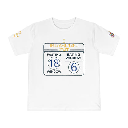 'I Intermittent Fast_18 - 6' (MHB EDITION)_100% Organic Cotton Jersey T-Shirt - My Higher Being