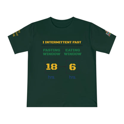 'I Intermittent Fast_18 - 6' (MHB EDITION)_100% Organic Cotton Jersey T-Shirt - My Higher Being