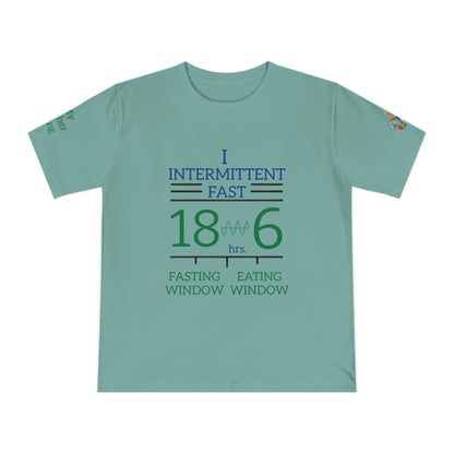 'I Intermittent Fast_18 - 6' (MHB EDITION)_100% Organic Cotton Jersey T-Shirt - My Higher Being