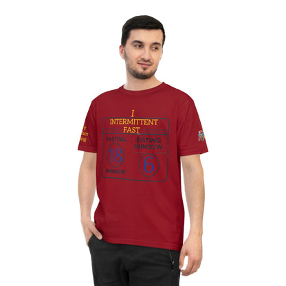 'I Intermittent Fast_18 - 6' (MHB EDITION)_100% Organic Cotton Jersey T-Shirt - My Higher Being