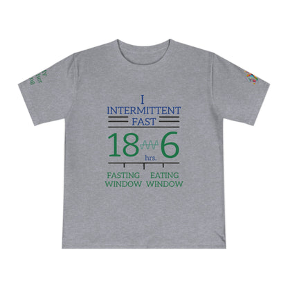 'I Intermittent Fast_18 - 6' (MHB EDITION)_100% Organic Cotton Jersey T-Shirt - My Higher Being