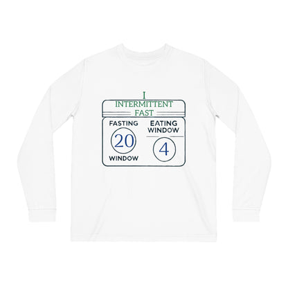 'I Intermittent Fast_20 - 4'_100% Organic Cotton Long Sleeve Tee - My Higher Being