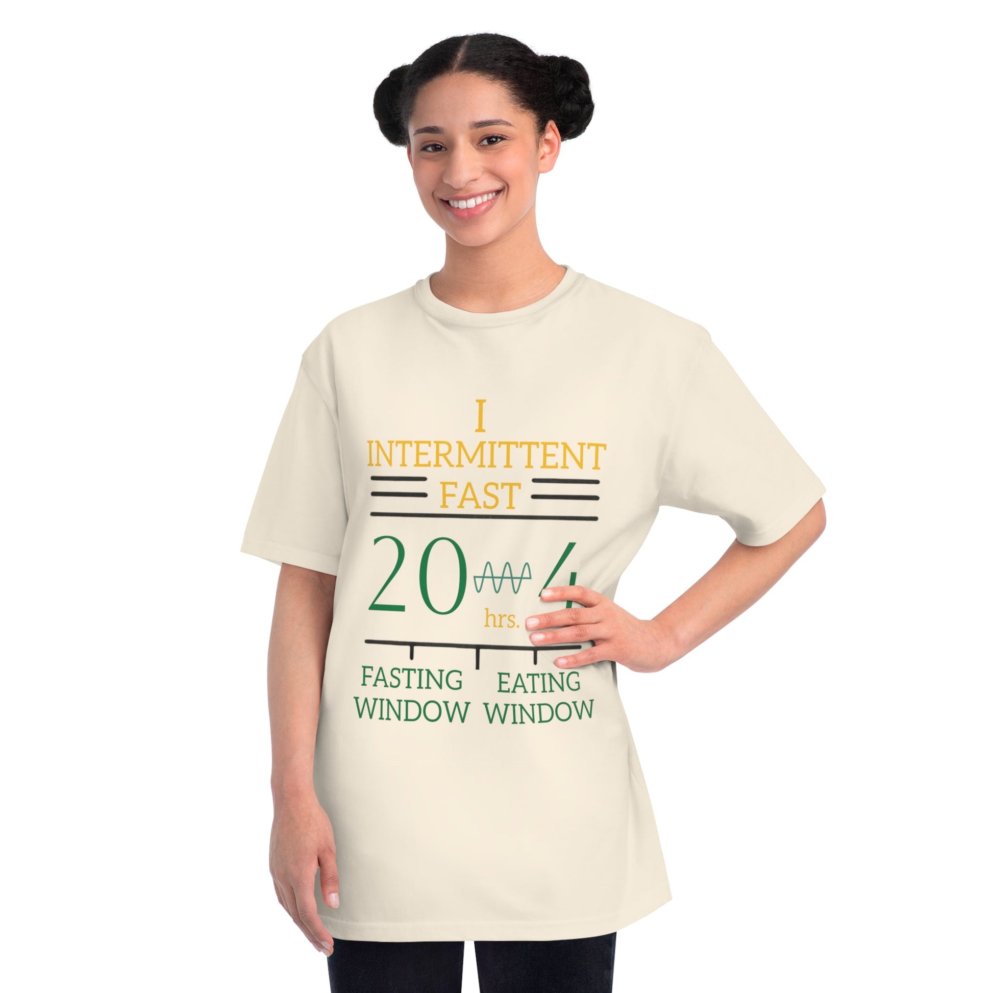 'I Intermittent Fast_20 - 4'_100% Organic Cotton T-Shirt - My Higher Being