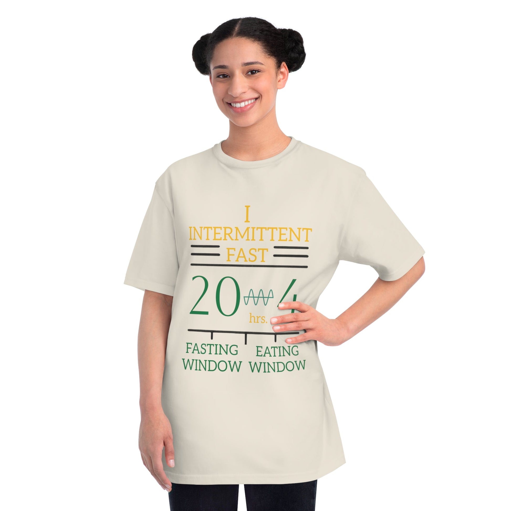 'I Intermittent Fast_20 - 4'_100% Organic Cotton T-Shirt - My Higher Being