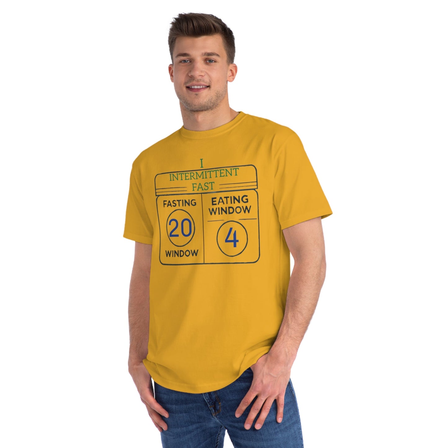 'I Intermittent Fast_20 - 4'_100% Organic Cotton T-Shirt - My Higher Being