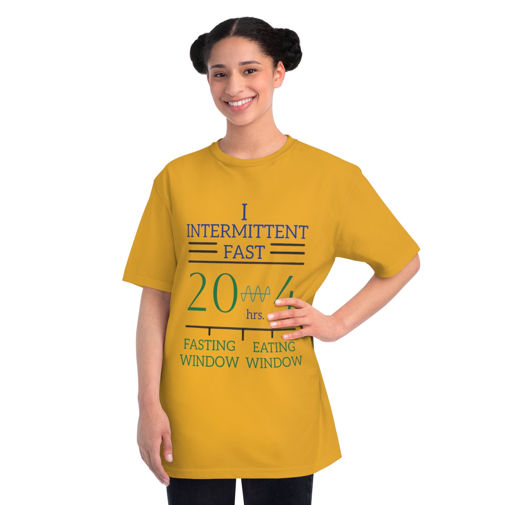 'I Intermittent Fast_20 - 4'_100% Organic Cotton T-Shirt - My Higher Being