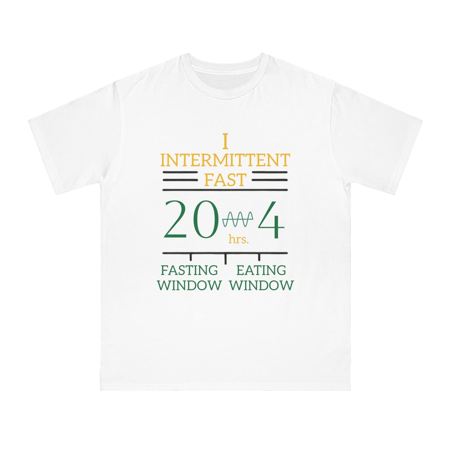 'I Intermittent Fast_20 - 4'_100% Organic Cotton T-Shirt - My Higher Being