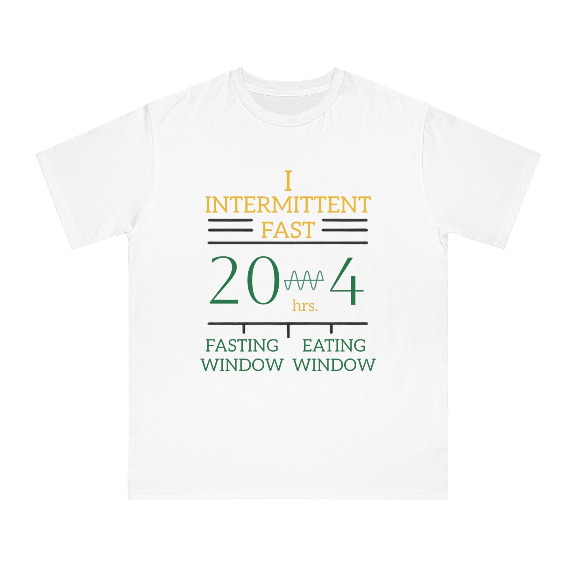 'I Intermittent Fast_20 - 4'_100% Organic Cotton T-Shirt - My Higher Being