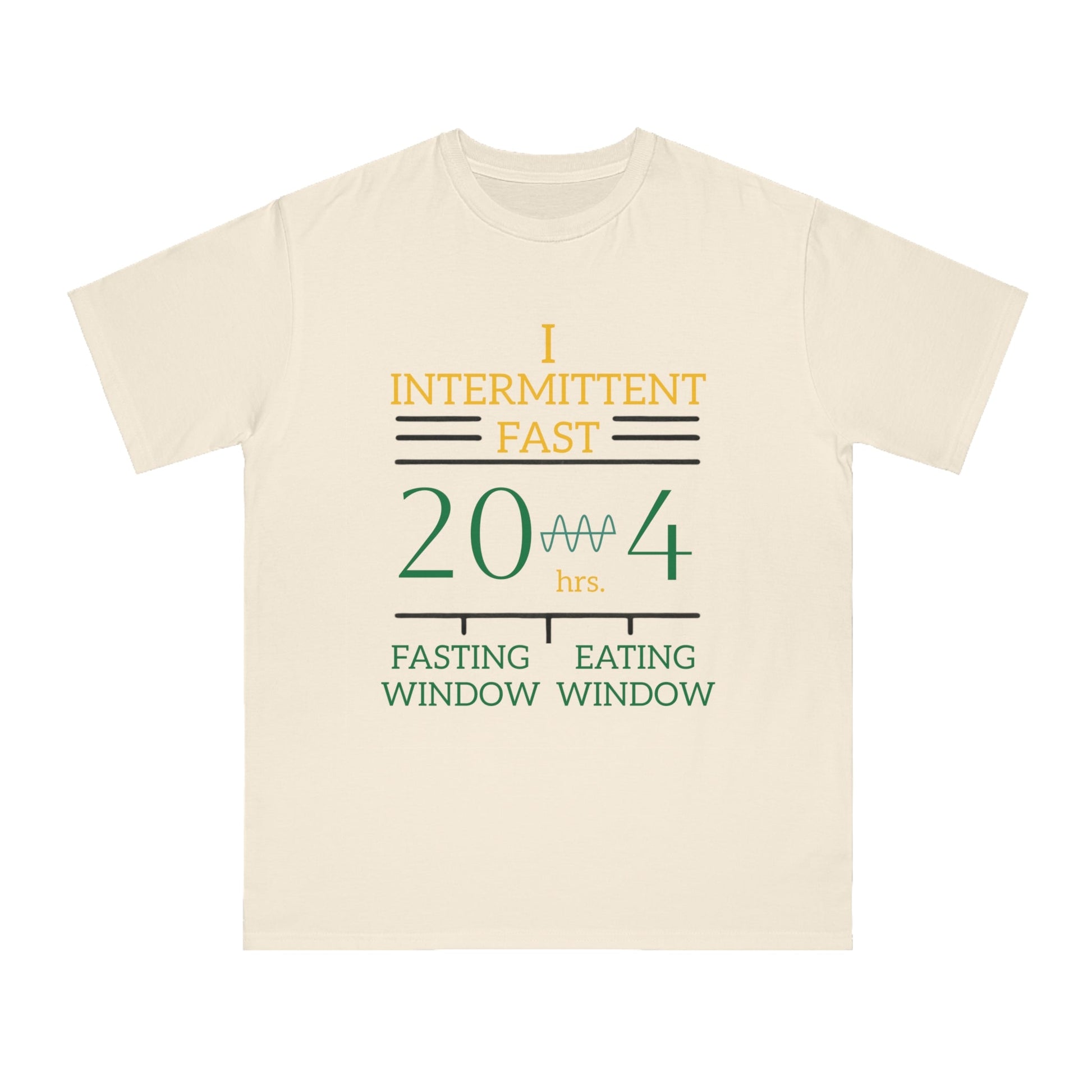 'I Intermittent Fast_20 - 4'_100% Organic Cotton T-Shirt - My Higher Being