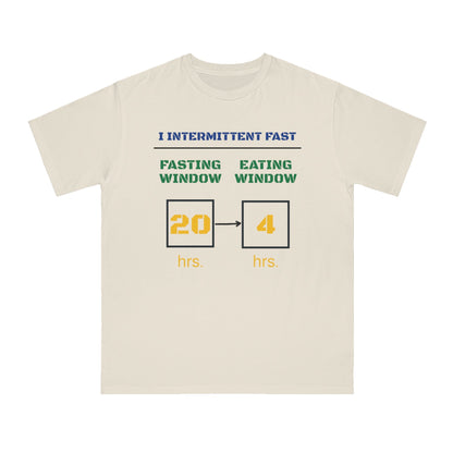 'I Intermittent Fast_20 - 4'_100% Organic Cotton T-Shirt - My Higher Being