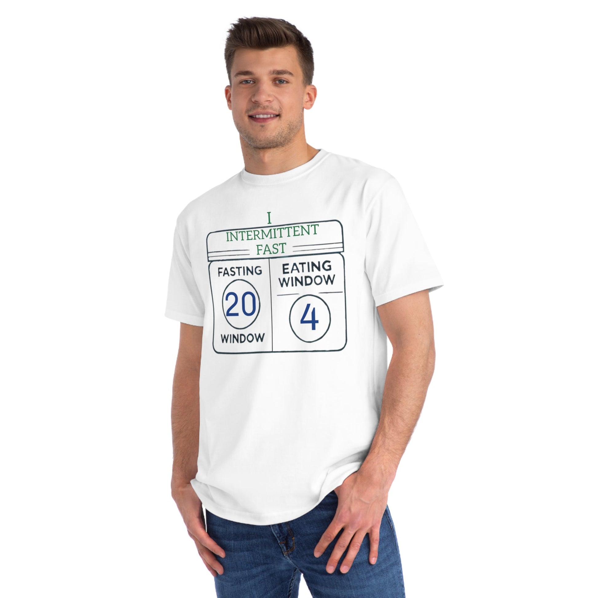 'I Intermittent Fast_20 - 4'_100% Organic Cotton T-Shirt - My Higher Being