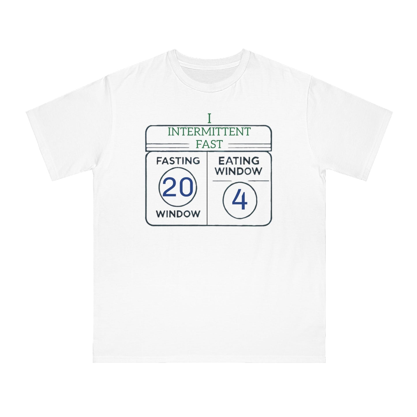 'I Intermittent Fast_20 - 4'_100% Organic Cotton T-Shirt - My Higher Being