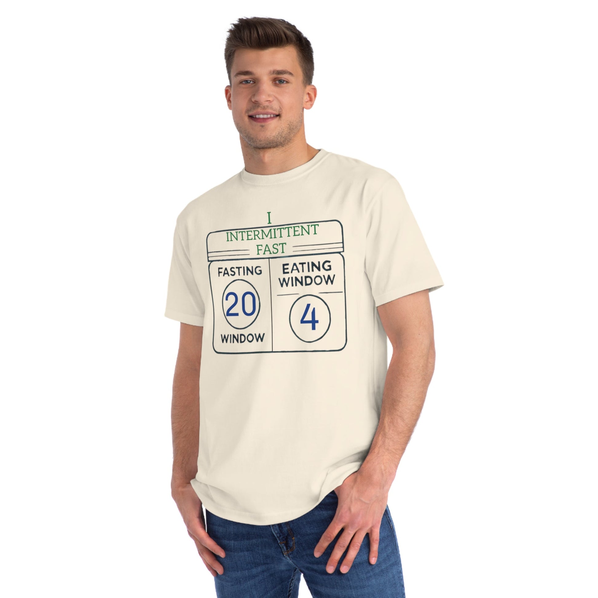 'I Intermittent Fast_20 - 4'_100% Organic Cotton T-Shirt - My Higher Being