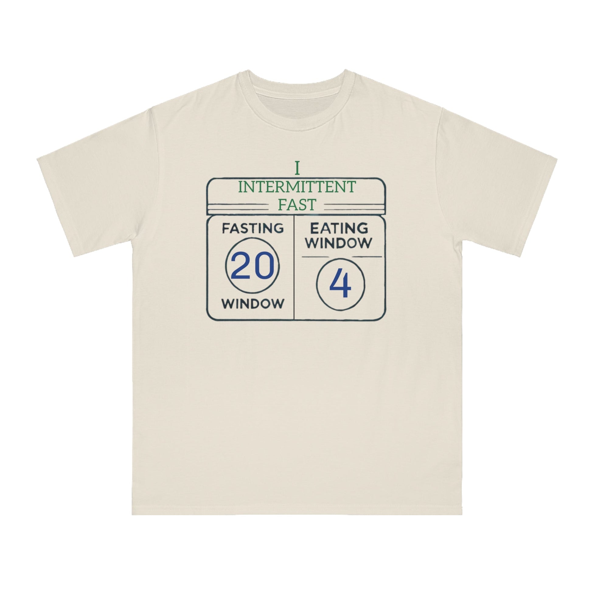 'I Intermittent Fast_20 - 4'_100% Organic Cotton T-Shirt - My Higher Being