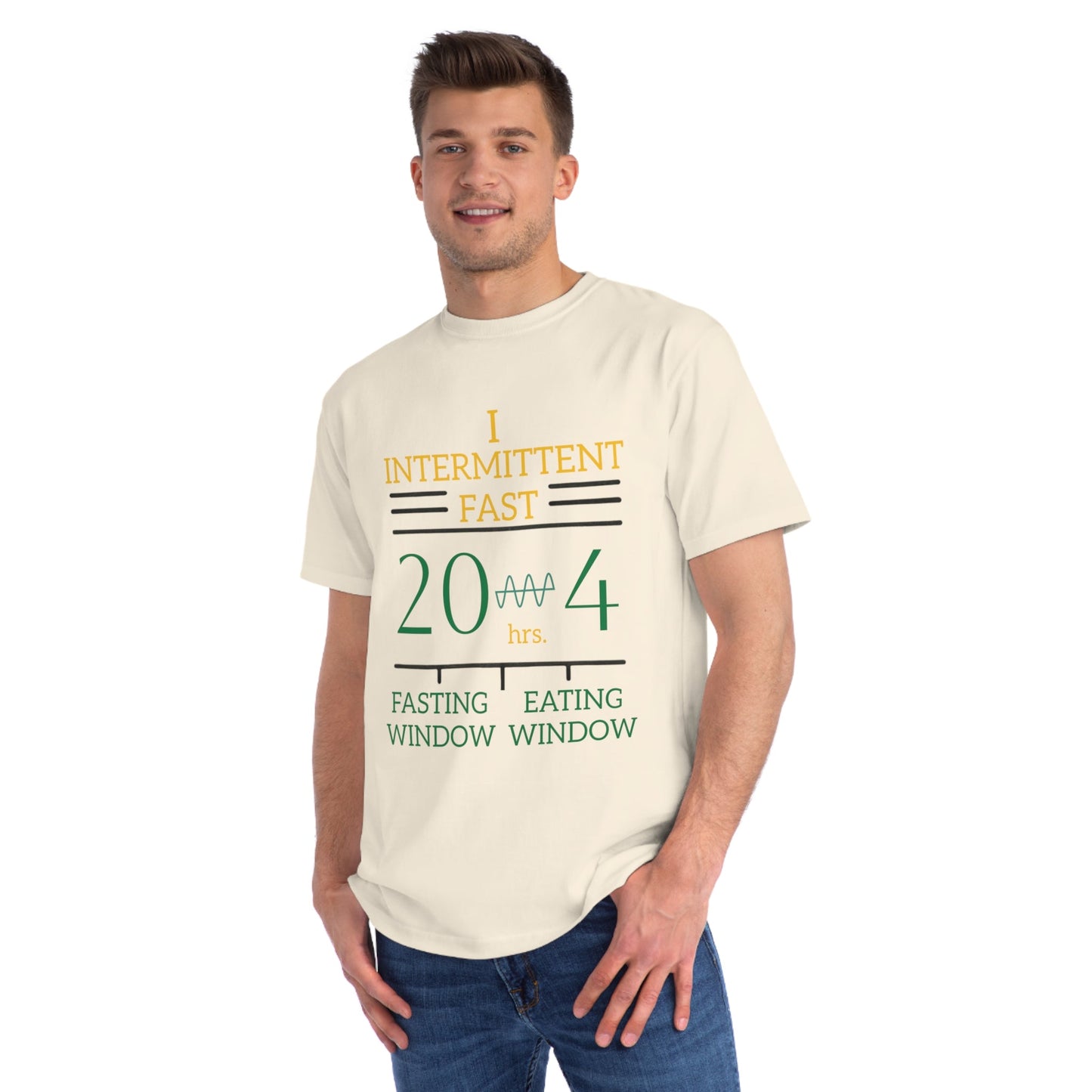 'I Intermittent Fast_20 - 4'_100% Organic Cotton T-Shirt - My Higher Being