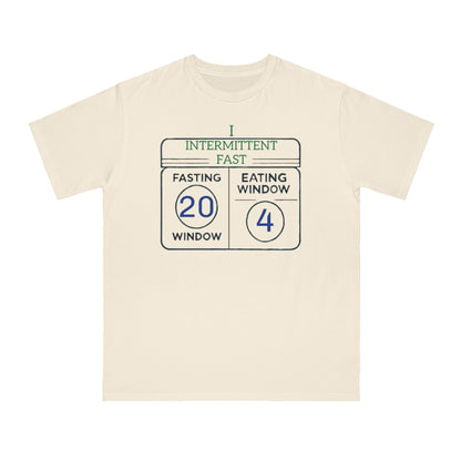 'I Intermittent Fast_20 - 4'_100% Organic Cotton T-Shirt - My Higher Being