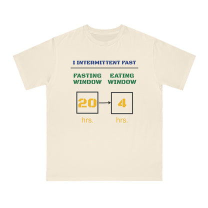 'I Intermittent Fast_20 - 4'_100% Organic Cotton T-Shirt - My Higher Being