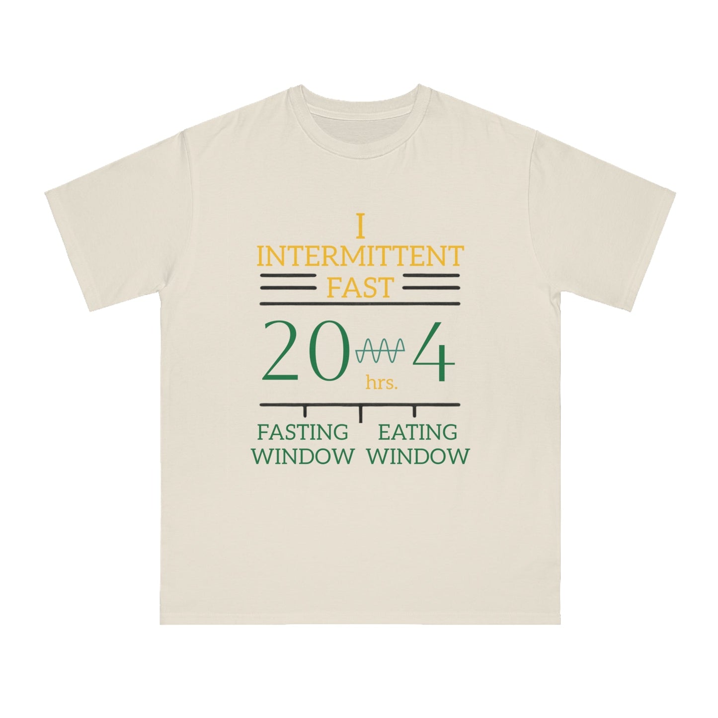 'I Intermittent Fast_20 - 4'_100% Organic Cotton T-Shirt - My Higher Being