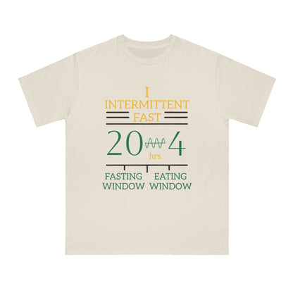 'I Intermittent Fast_20 - 4'_100% Organic Cotton T-Shirt - My Higher Being