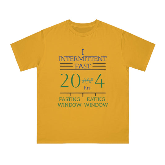 'I Intermittent Fast_20 - 4'_100% Organic Cotton T-Shirt - My Higher Being