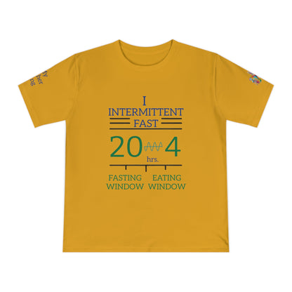 'I Intermittent Fast_20 - 4' (MHB EDITION)_100% Organic Cotton Jersey T-Shirt - My Higher Being