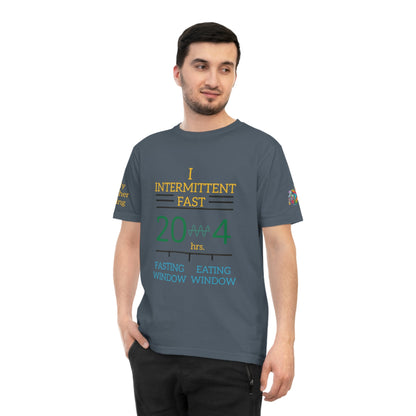 'I Intermittent Fast_20 - 4' (MHB EDITION)_100% Organic Cotton Jersey T-Shirt - My Higher Being