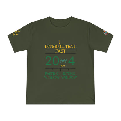 'I Intermittent Fast_20 - 4' (MHB EDITION)_100% Organic Cotton Jersey T-Shirt - My Higher Being